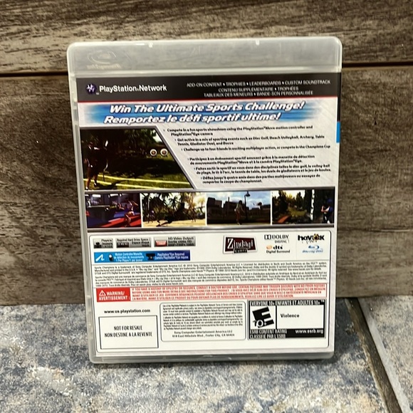 5 for $40 - Sony Sports Champions PS3 Game - Picture 4 of 4